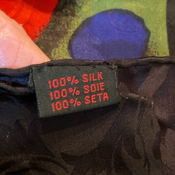 D’Argenlieu Paris 100% Silk Large Scarf - Picture 11 of 11